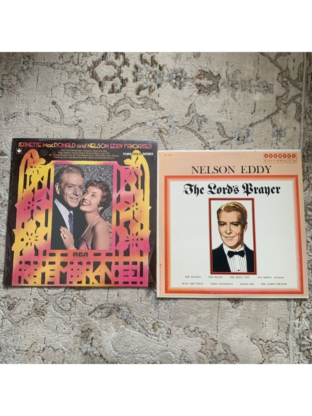 2 Nelson Eddy Vinyl The Lord’s Prayer And Jeanette MacDonald Favorites Records